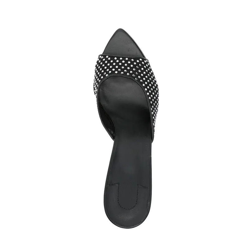 Shoes for Women New Pointed Open Toe Roman Sandals Metal Sexy Women's Shoes Outdoors Slippers 10.5 Cm Women Sandals  sandálias