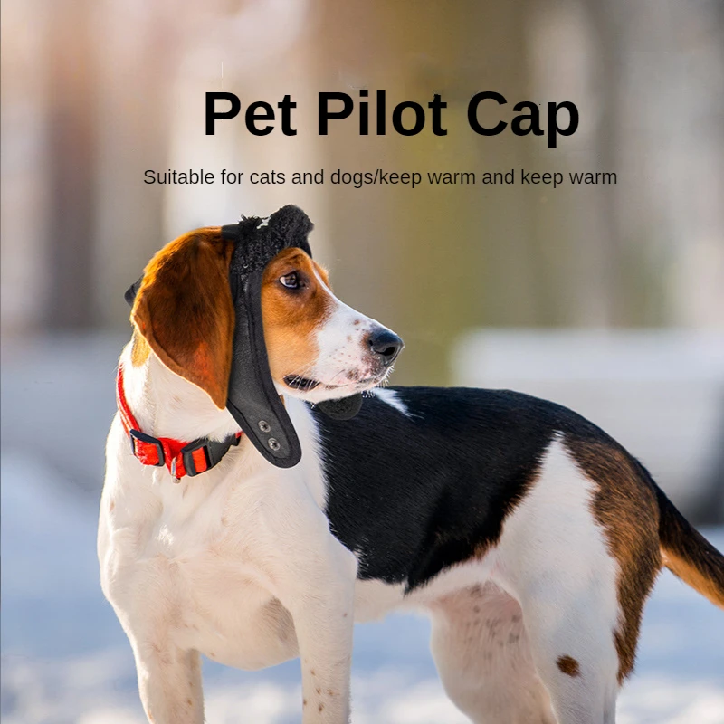 Pet Supplies Autumn And Winter New Pet Dog Dog Aviator Cap Europe And The United States Retro Fashion Warm Customizable