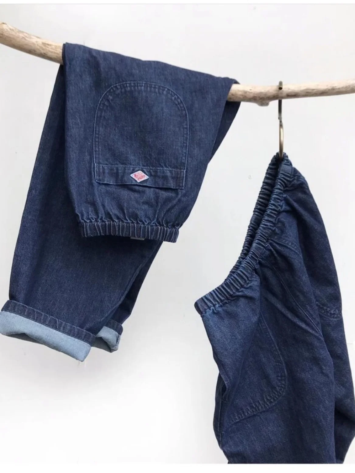 Classic Loose Fit Nine-Tenths Denim Jeans Deep Color Women's Spring Autumn Faion Slimming Harajuku Sle l Waist