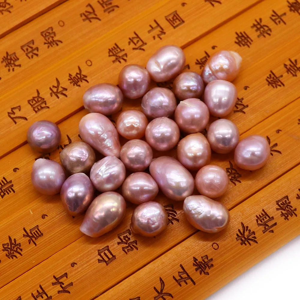

Natural Edison Pearl Irregular Beads Nonporous Freshwater Pearl Loose Bead 5 Pcs Handmade Necklace Bracelet Jewelry Accessory