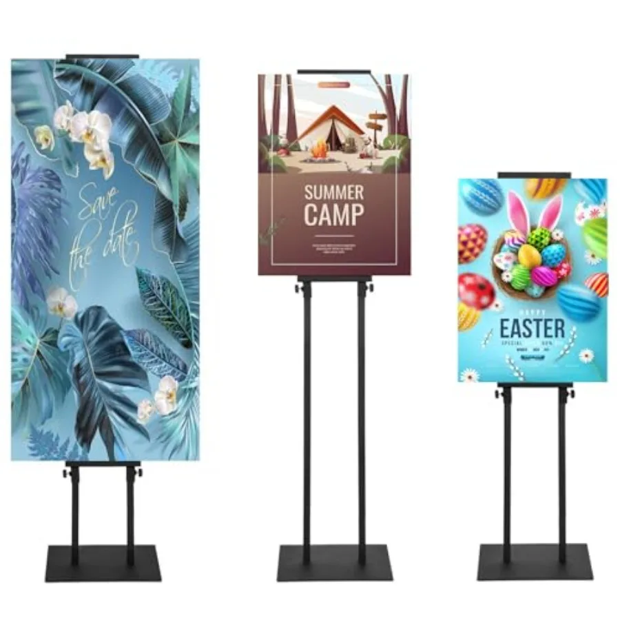 

Подставка для плакатов для дисплея. Подставка для вывески. Двойная подставка для баннера с нескользящим основанием. Прочная регулируемая подставка для плаката.