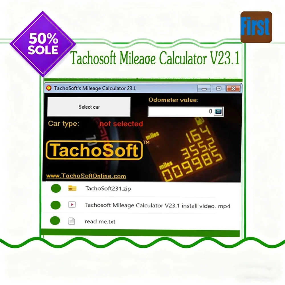 

TachoSoft Mileage Calculator 23.1 Full Version Car Mileage Correction Software Supports Multiple Brands Latest 2025 Hot