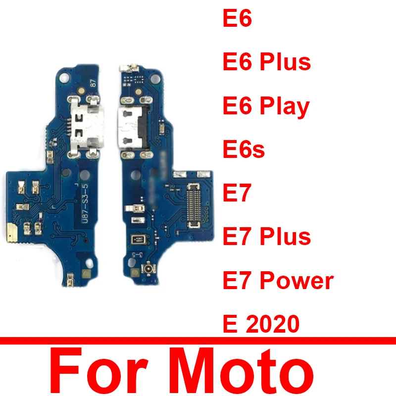 

USB Charging Dock Board For Mototrola Moto E6 E6S E6 Play E6 Plus E7 Plus E7 Power E 2020 USB Port Charger Board Repair Parts