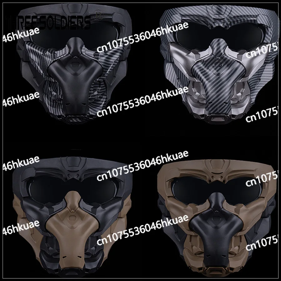 

Тактическая полнолицевая защитная маска Real CS для косплея, маска для ролевых игр, маска для выживания, маска для езды на мотоцикле, сделай сам