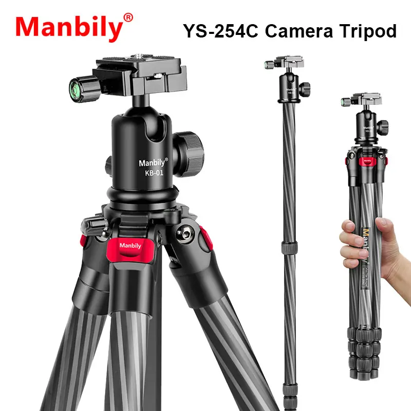 

Portable Lightweight Travel Tripod Full Carbon Fiber Professional Outdoor Tripod Monopod With Panoramic Ball Head