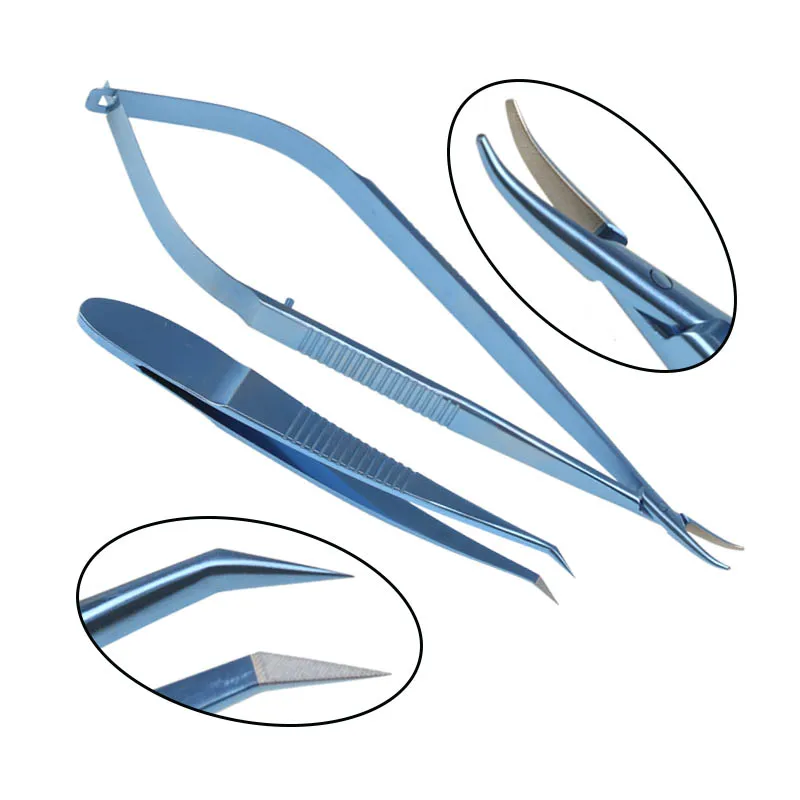 

Titanium Alloy Ophthalmic Tweezers Clamp Eyelid Forceps Ophthalmic Surgical Instrument