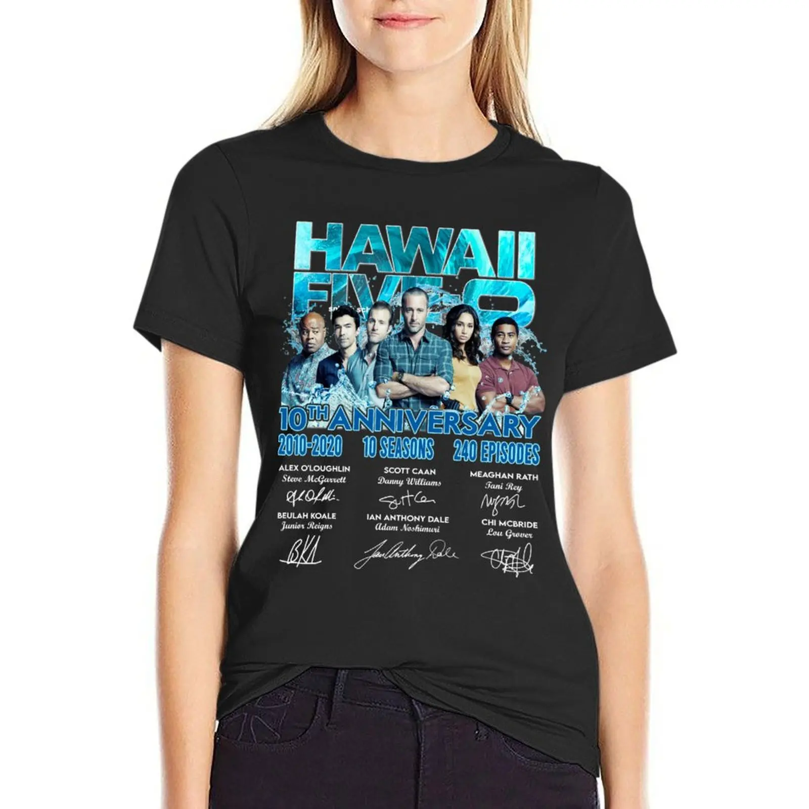 

10th Anniversary Of Hawaii Five-0 Thank You For The Memories T-Shirt heavyweights animal prinfor korean Women's clothes