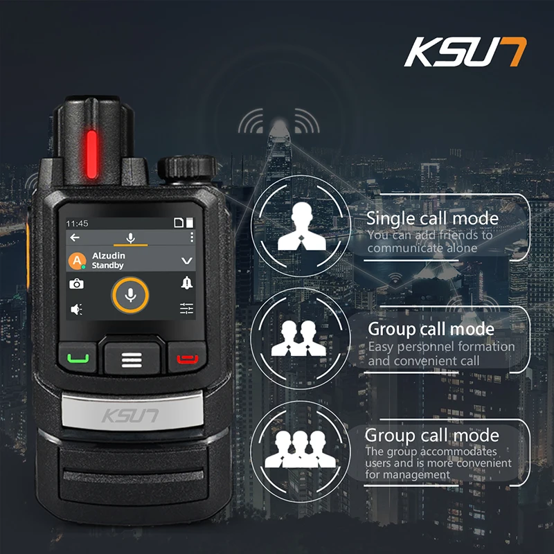 ZL60 Portable Two Way Radio Walkie Talkie Long Range 20km 100km 200km 4G LTE Walkie-talkie Compatible With Zello APP