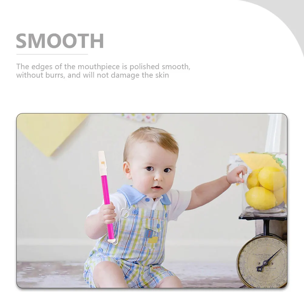 2 stuks draagbare schuiffluit voor kinderen Hoogwaardige kunststof constructie Vakmanschap Creatief muziekinstrument voor stress