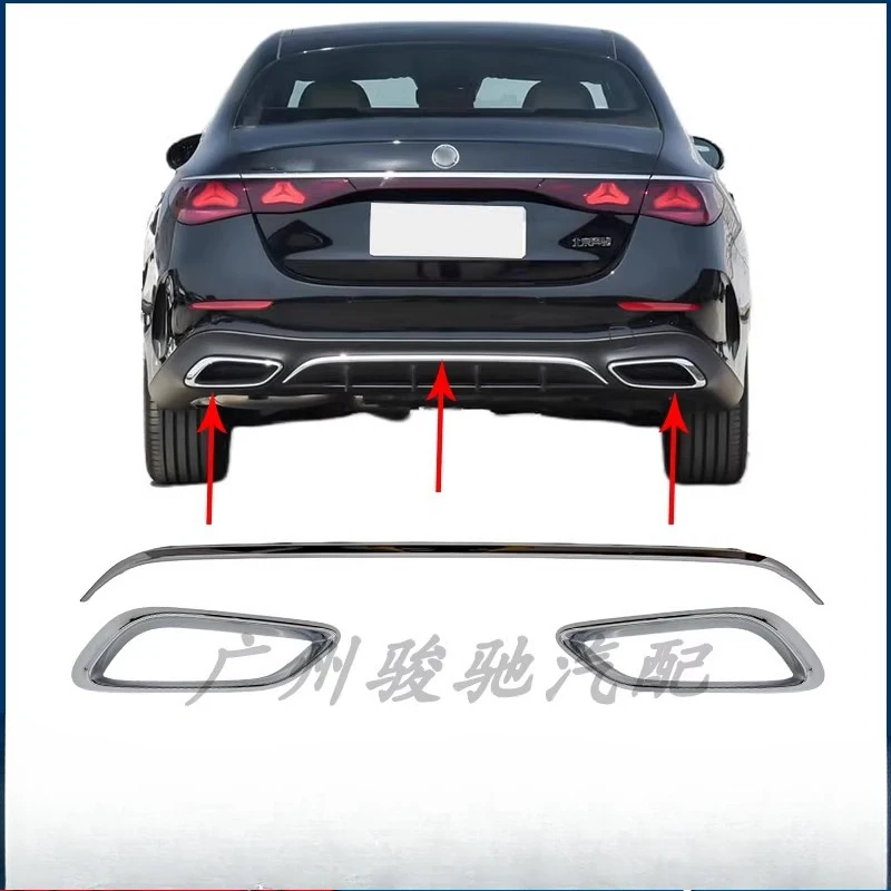 

Подходит для Mercedes-Benz E-Class E260, задняя планка, яркая полоса E300LE350eL, гальваническая рамка для хвостового горла