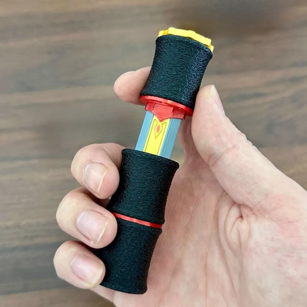 Bambusowy Miecz Magnetyczny Push Card Fidget Mechaniczny Slider Drukowany w 3D Płyta do Wciskania EDC Sensoryczna Zabawka Antystresowa Przeciwdziałająca Lękowi