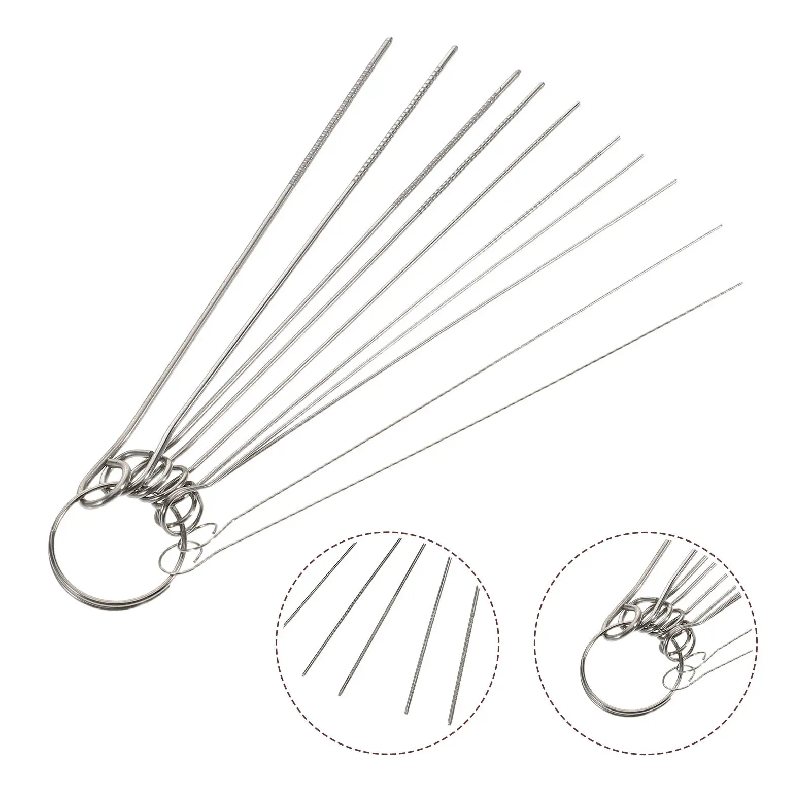 Welding Torch Nozzle Cleaner Needles 6 Piece Stainless Steel Carburetor Jet Showerhead Tube Cleaning Kit