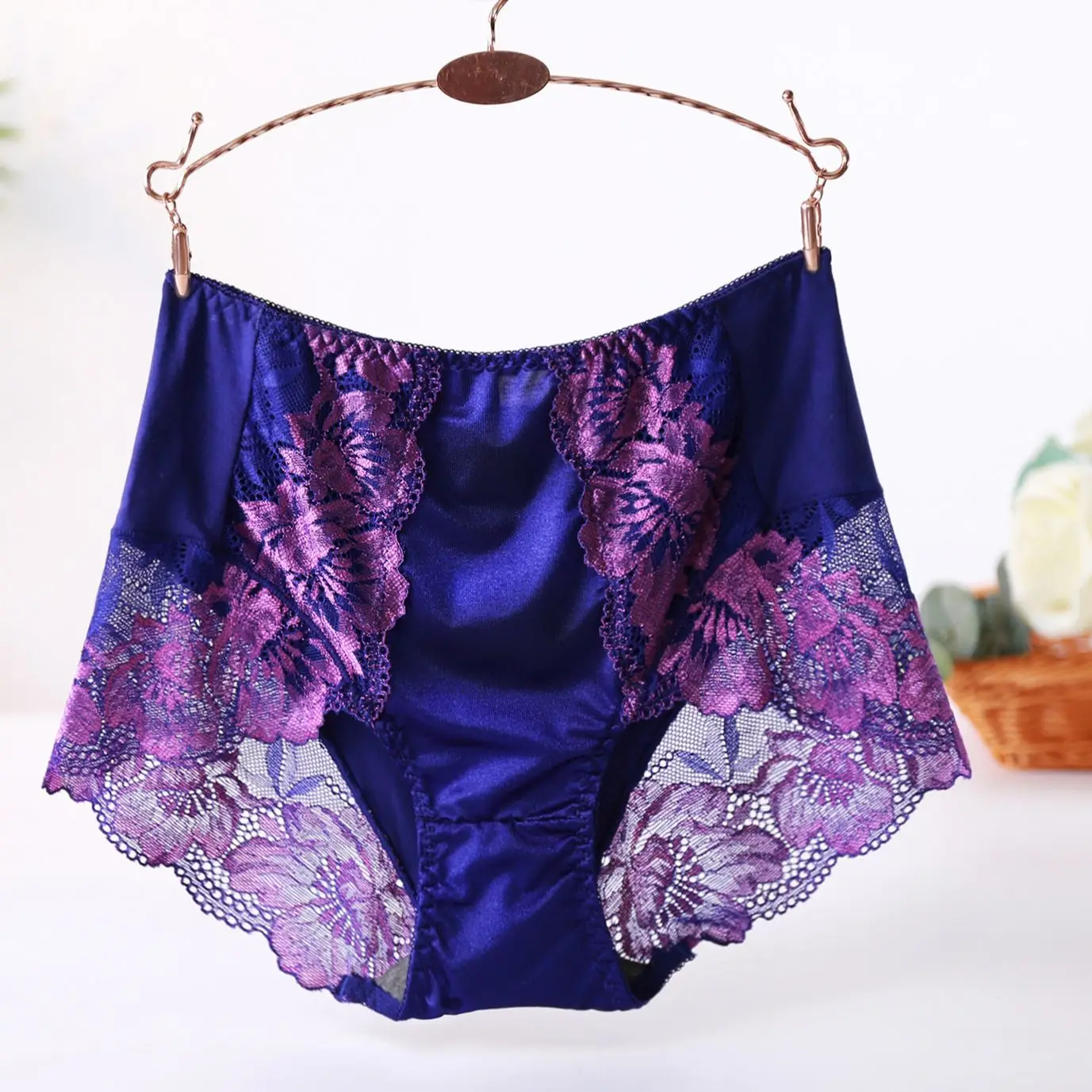 2pc Plus Size 4XL 120kg Seamless Women Hollow Out Panties Underwear Comfort Lace Briefs Female Sport Panty Soft Lady Lingerie