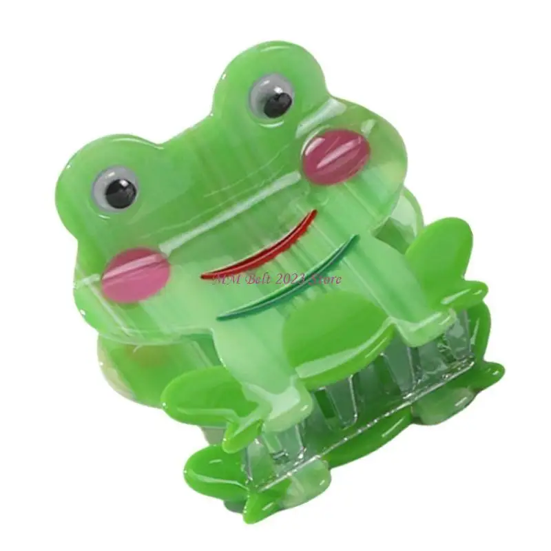 

49ME очаровательная заколка для волос с хвостиком и когтями, зажим для волос в виде лягушек, украшение для волос, забавная для
