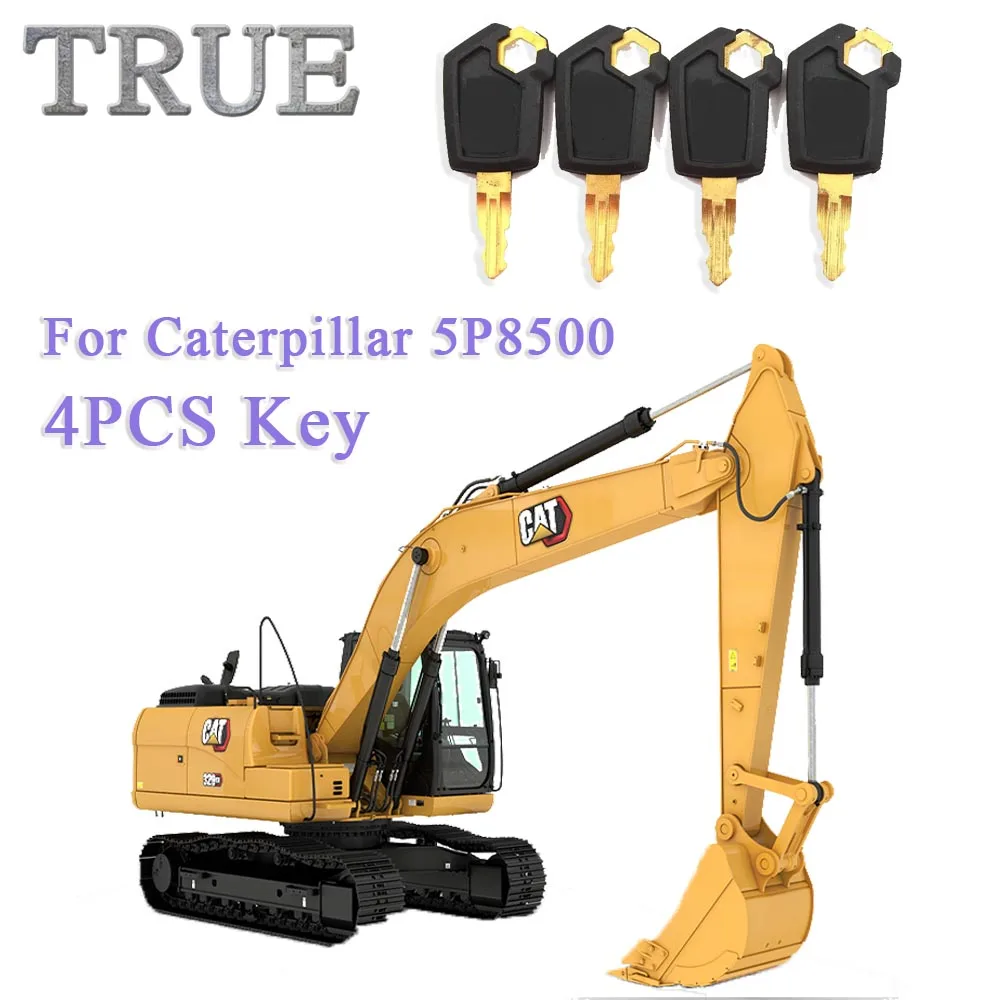 For Caterpillar(for CAT) Excavator 5P8500 Key Iron Lock Heavy Equipment Ignition Loader Dozer accessories Switches 4pcs