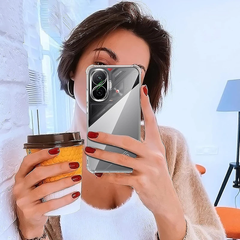 حافظة رفيعة للغاية من السيليكون الشفاف المقاوم للصدمات لهاتف Xiaomi Poco F7 Ultra F6 F5 X7 X6 X5 X4 X3 Pro F3 Gt غطاء خلفي Pocof7Ultra #1