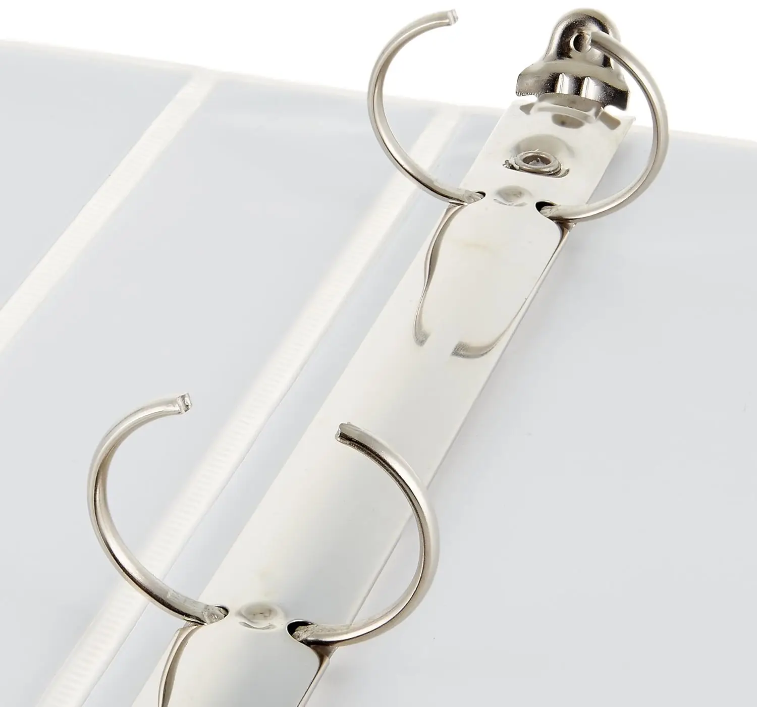 Amazon Basics 3-Ring-Ordner, 1 Zoll – Weiß, 1 Packung