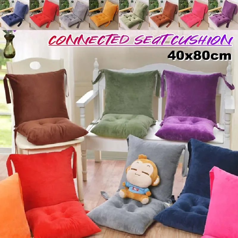 Connected Seat Cushion Square Cotton Seat Cushion Sofa Car Mat Home Kitchen Chair Sit Pad Mat Pillows Home Decor