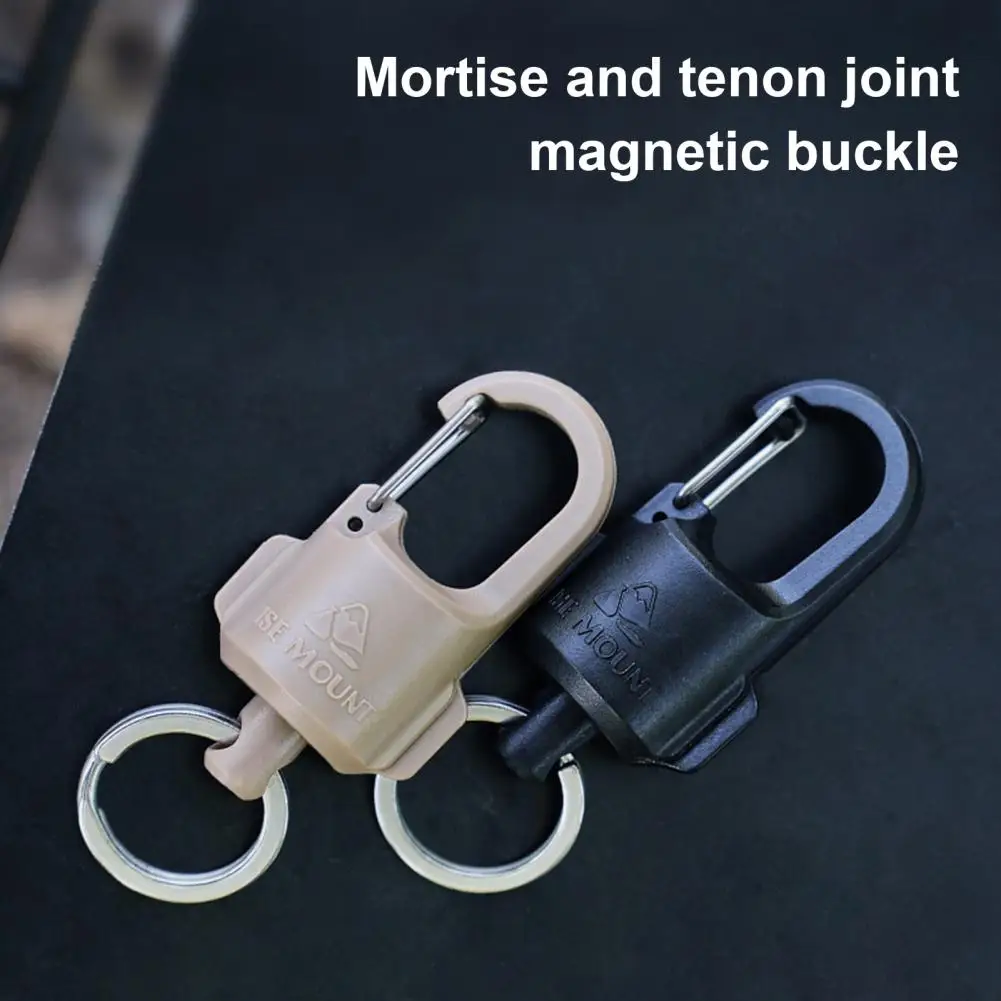 Magnetic Keychain Carabiner Clip Quick Release Key Ring Holder Camping Climbing Backpacking Hiking Hanging Buckle Магнитный Ключ