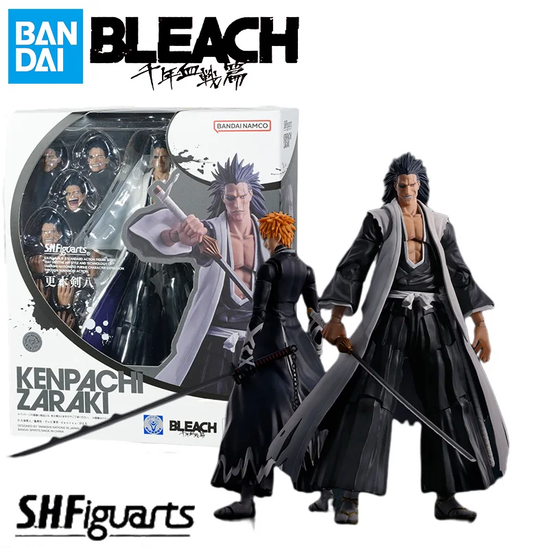 Bandai S.H.Figuarts BLEACH: Thousand-Year Blood War KENPACHI ZARAKI Model Kit Anime Action Fighter Finished Model Toy Gift