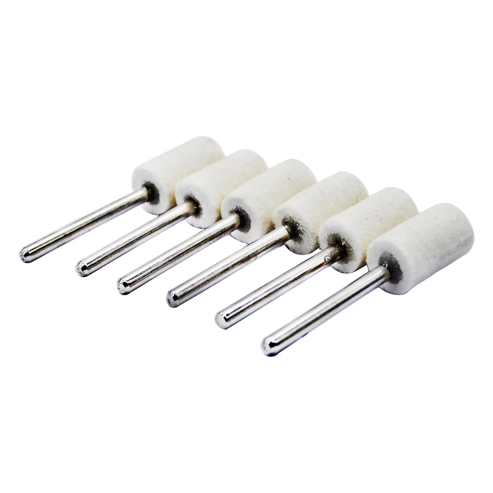 

20pcs Wool Felt Mounted Polishing Buffing Wheel Wool Grinding Head Bit Polishing Wheels Tools