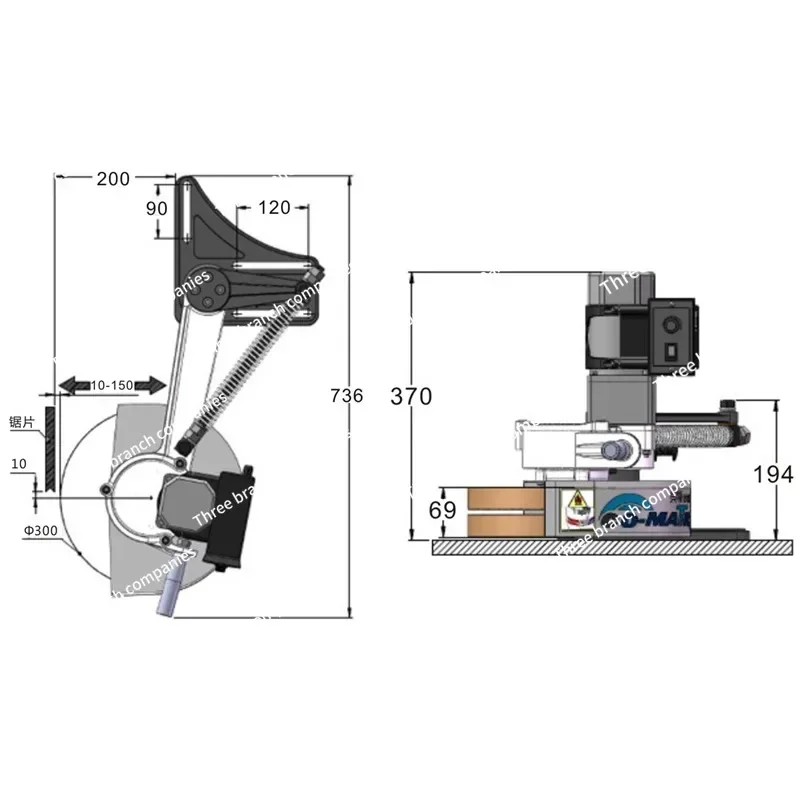 AF10 CNC Band Saw Auto-matic Feeder Desktop Lathe Machine Wood Cutter With 220 V Power Supply Angle Adjustable