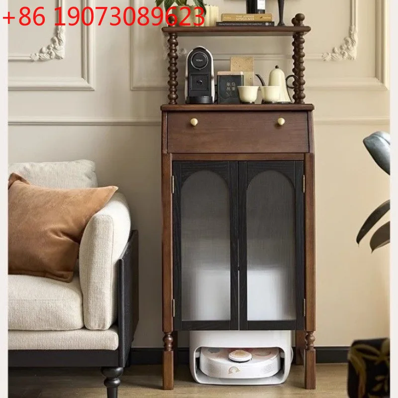 

Французская винтажная подметальная машина из цельного дерева, полка из камня Наруля, витрина для гостиной, средний древний стиль