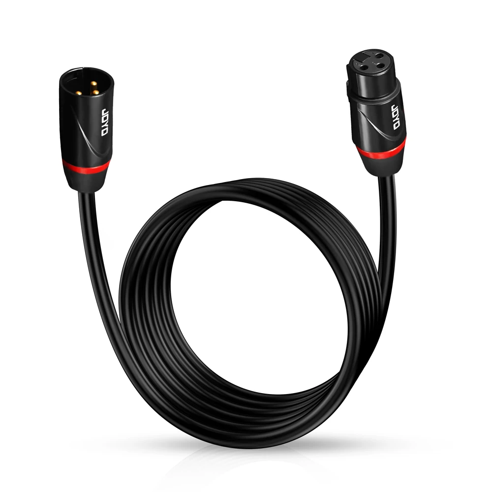 

Аудиокабель JOYO CM-28 High-end XLR, 6 метров, XLR-штекер - XLR-гнездо, с низким уровнем шума, ПВХ-изоляция, для микрофона, Plug and Play