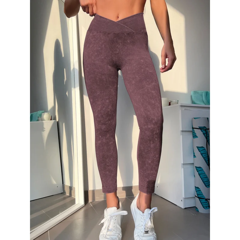 Nieuwe Hot-Selling Butt-Lifting Vochtafvoerende Hoge Taille Yoga Broek Sport Fitness Lange Broek voor Vrouwen
