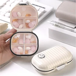Portable Pill Box Seven Days Week Dispenser Sealed Box Elderly Pills on The Go Sealed Moisture and Humidity Resistant Pill Case