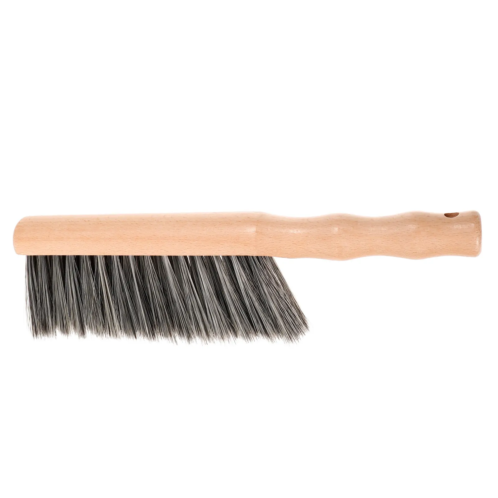Fireplace Brush Wood Pet Soft Bristles Ergonomic Anti Slip Handle Cleaning Tool Fireplace Hand Broom Hearth Cleaning Brush