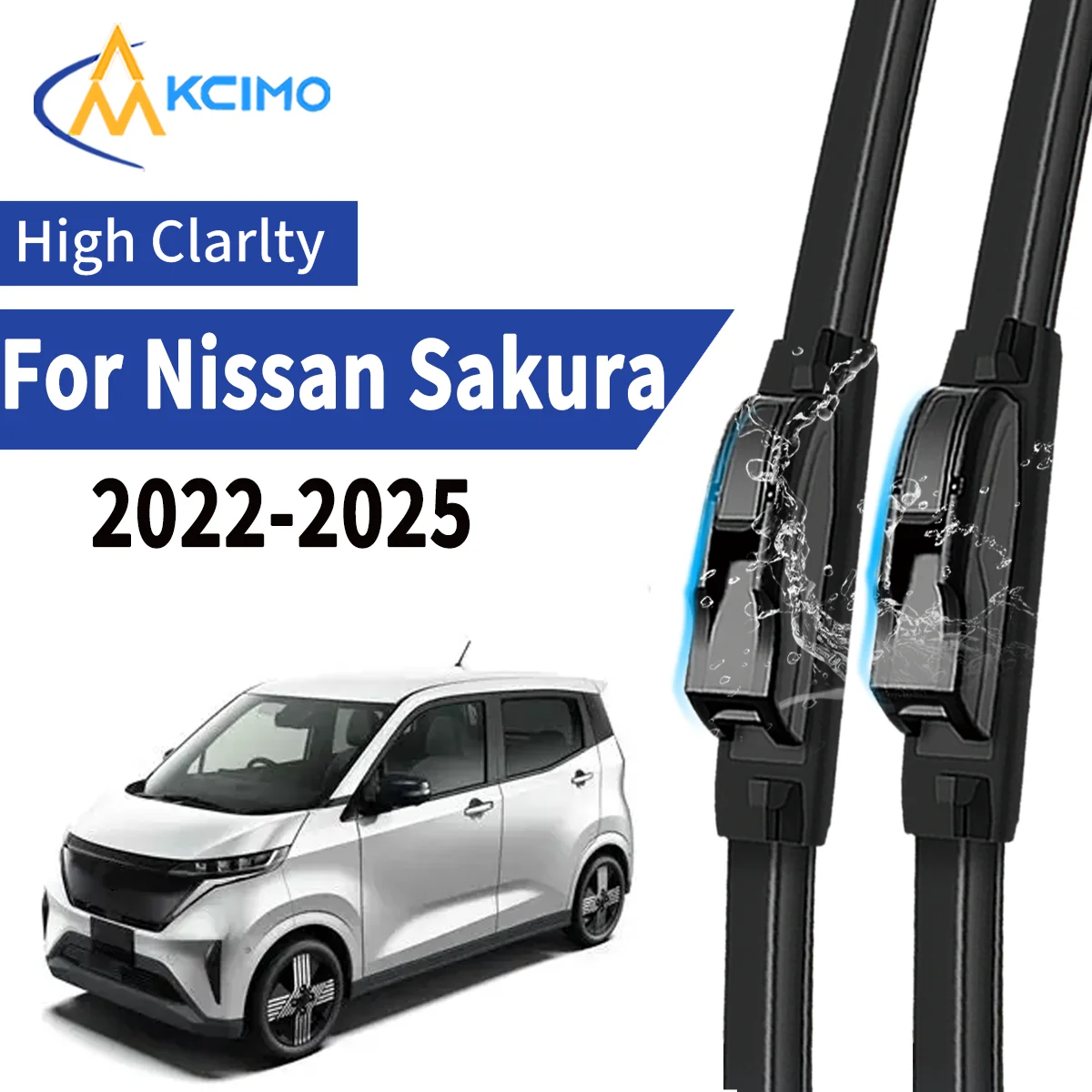 

2pcs Car Front Wiper Blades For Nissan Sakura KE0 22-25 Windscreen Windshield Wipers Silent Rubber Auto Accessories Replacement