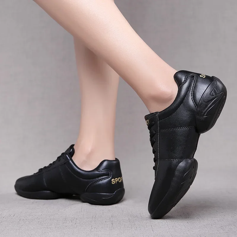 Dance Shoes Woman Ladies Modern Soft Outsole Jazz Sneakers Aerobics Breathable Lightweight Female Dancing Fitness Sport 2024