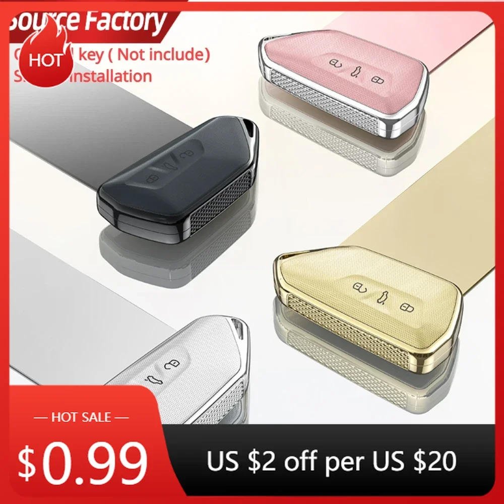 

Car Stickers PC Car Key Case Cover For VW Volkswagen Golf 8 MK8 ID.3 ID.4 Cupra Skoda Octavia A8 SEAT Leon MK4 2020 2021 Fo