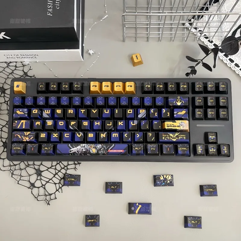 PBT new factory five sided thermal sublimation compatible mechanical keyboard