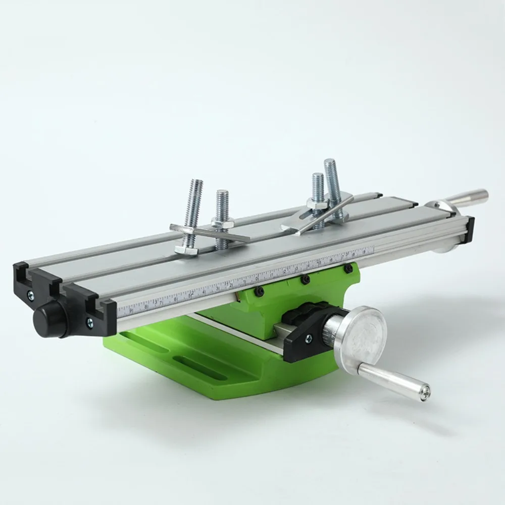 Wielofunkcyjny Stół Roboczy Frezarka Stół Przesuwny Imadło Regulacja Stół Roboczy z Szczypcami Płaskimi do Wiertarki