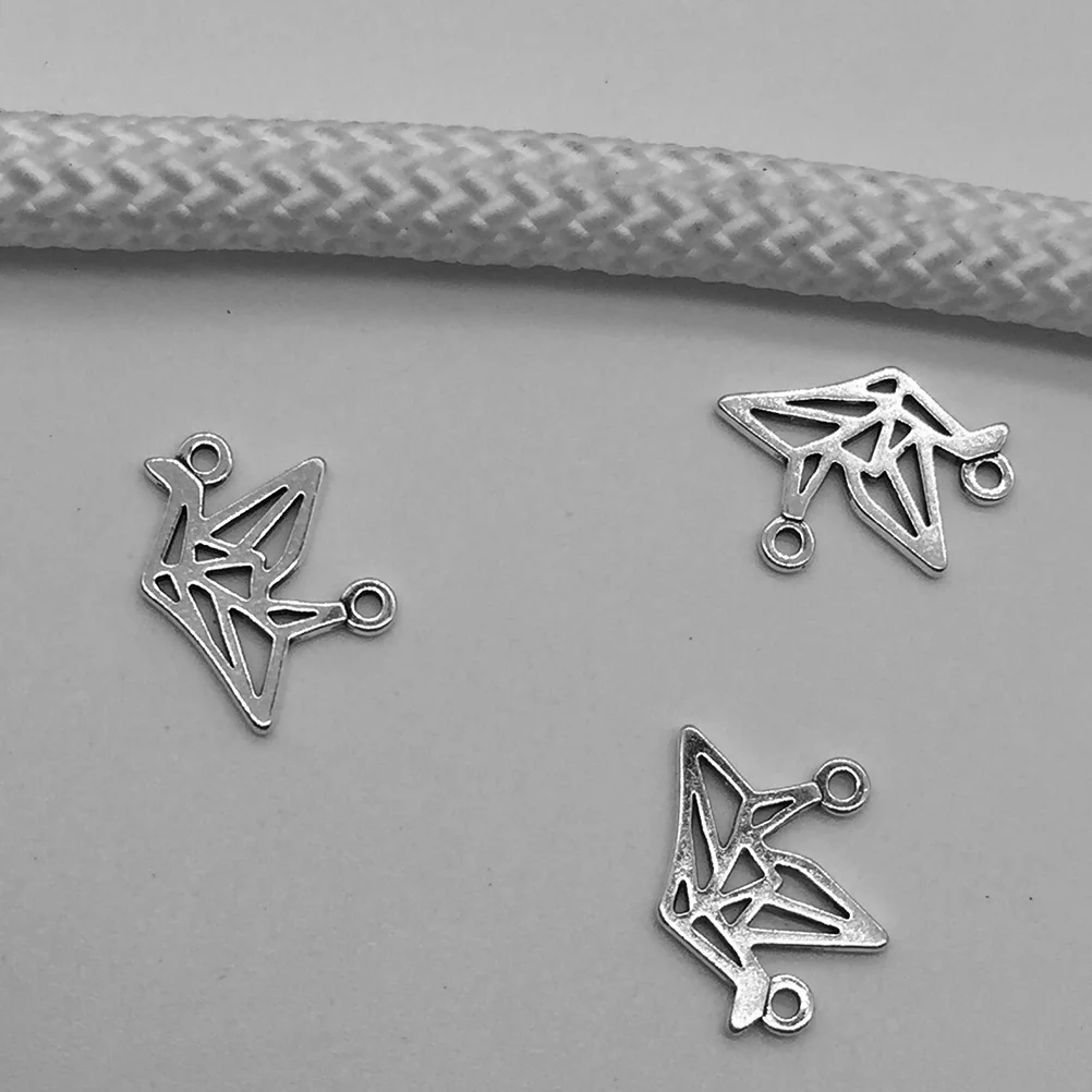 Earring Findings Paper Crane Pendant Beads for Bracelets Decorations Vintage Ornaments