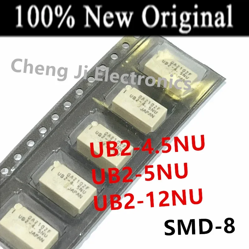 10PCS/Lot   UB2-4.5NU 、UB2-5NU 、UB2-12NU 、UB2-5NUN-L    SMD-8    New original signal relay   UB2-4.5NU-L、UB2-12NU-L