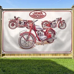 Outdoor Flags Banners Wall Decoration Jawa Motorcycle Four Hole Single Sided Flag Polyester Decor Room Aesthetic Decorations Y2k