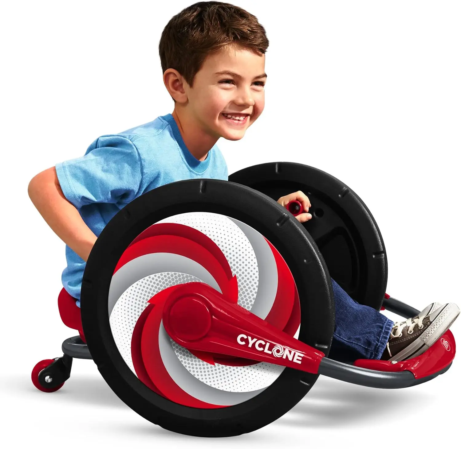 

Arm-Powered Ride On Toy, 360° Spins, Forward/Reverse, Ergonomic Seat, 16" Wheels, Ages 3-7, 69 lb Capacity