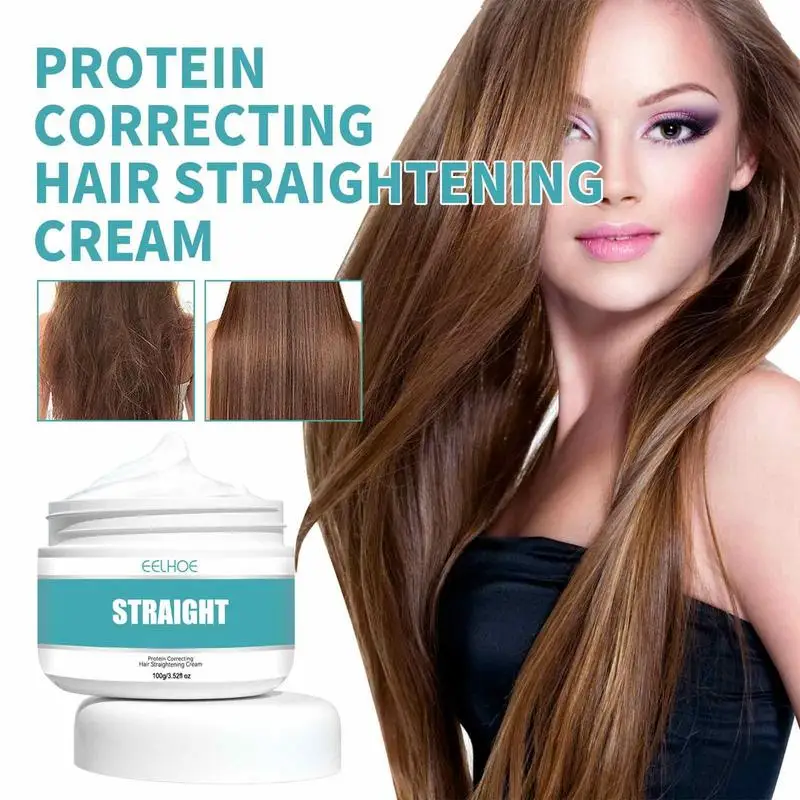 

Hair Straightening Cream Nourishing Repair Damaged Hair Faster Smoothing Curly Hair Care Protein Correction Cream