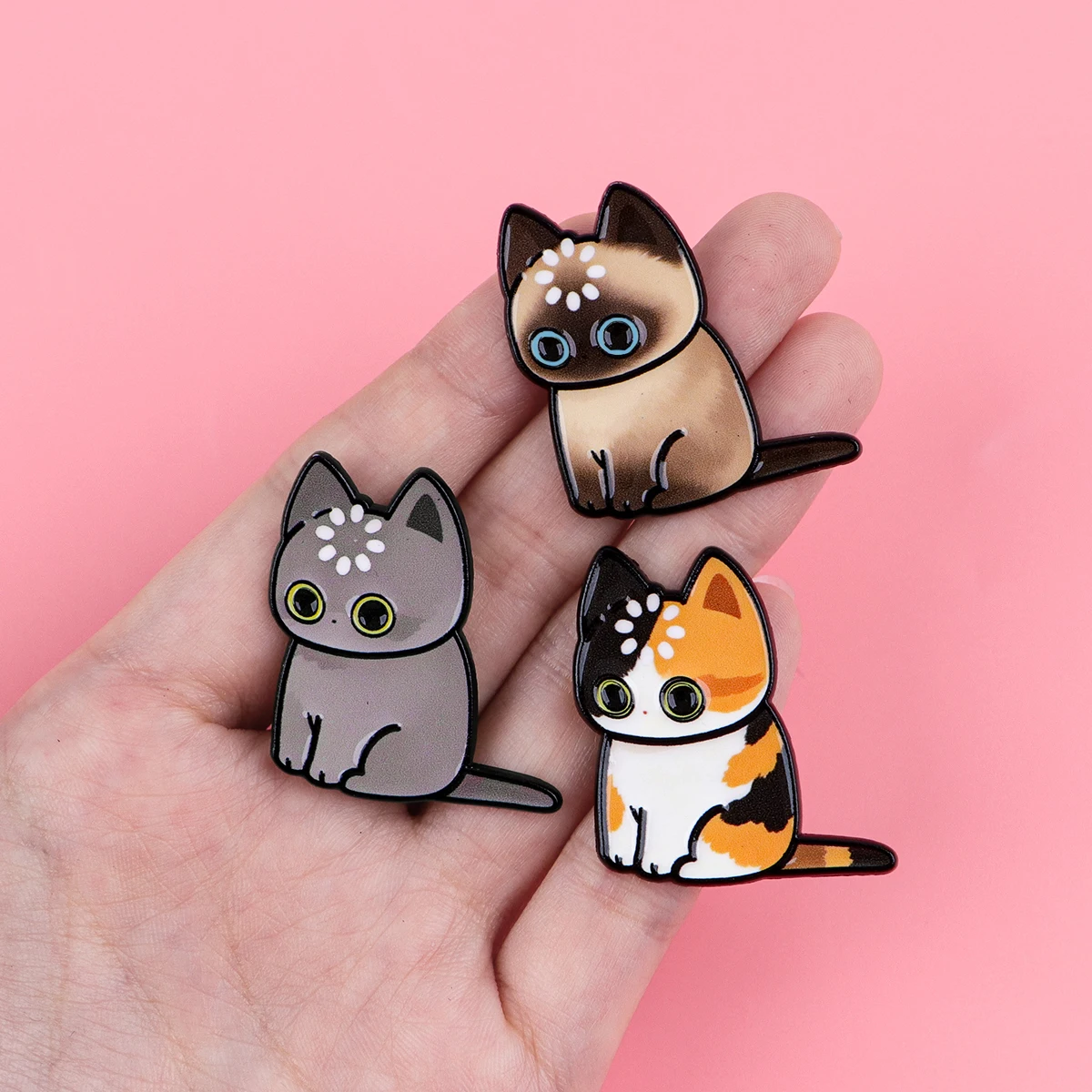 "Loading" Black Cat Enamel Pin Cute Brooch Pines Lapel Pins Badge on Backpack Clothing Accessories Animal Jewelry Friends Gifts image 6