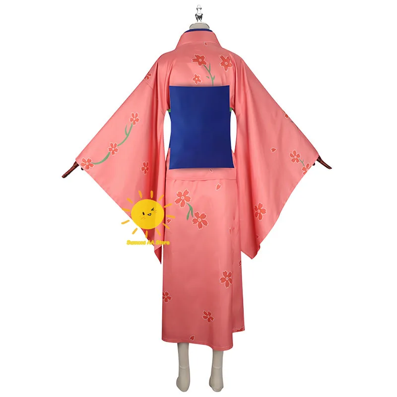 Anime GINTAMA Cosplay Costumes Shimura Tae Cosplay Tops Skirt Corset Socks Shimura Tae Suit Wig Halloween Carnival Cos Adult Men view 5