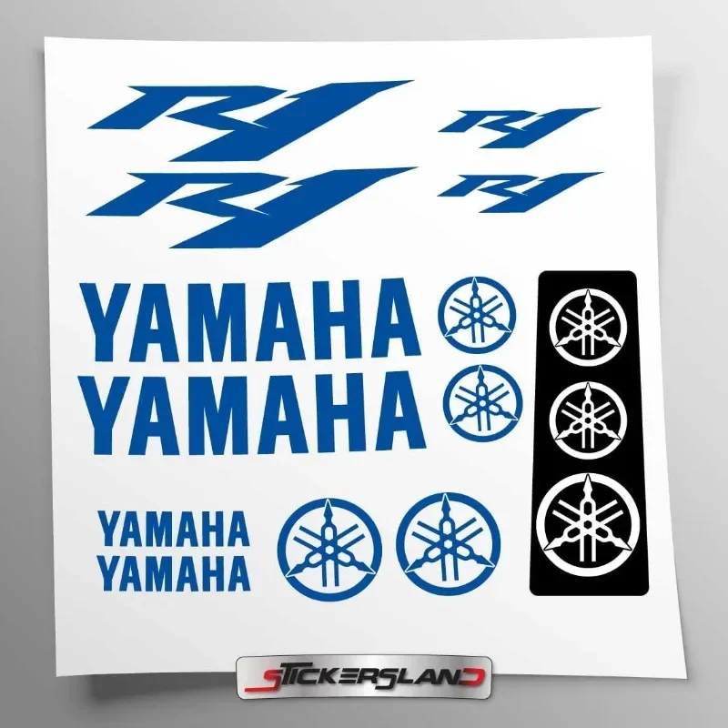 1 Set YZF-R125 Fuel Tank Stickers Fit 2008-2017 Models Sporty Racing Graphics Decals Motorcycle Decor Accessories
