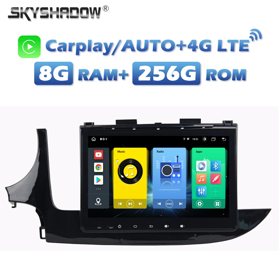 

360 Автомобильный DVD-плеер Carplay с камерой, 4G, SIM-картой, Android 13,0, 8G + 256G, IPS, GPS, карта RDS, радио, Wi-Fi, Bluetooth, для Opel MOKKA 2016-