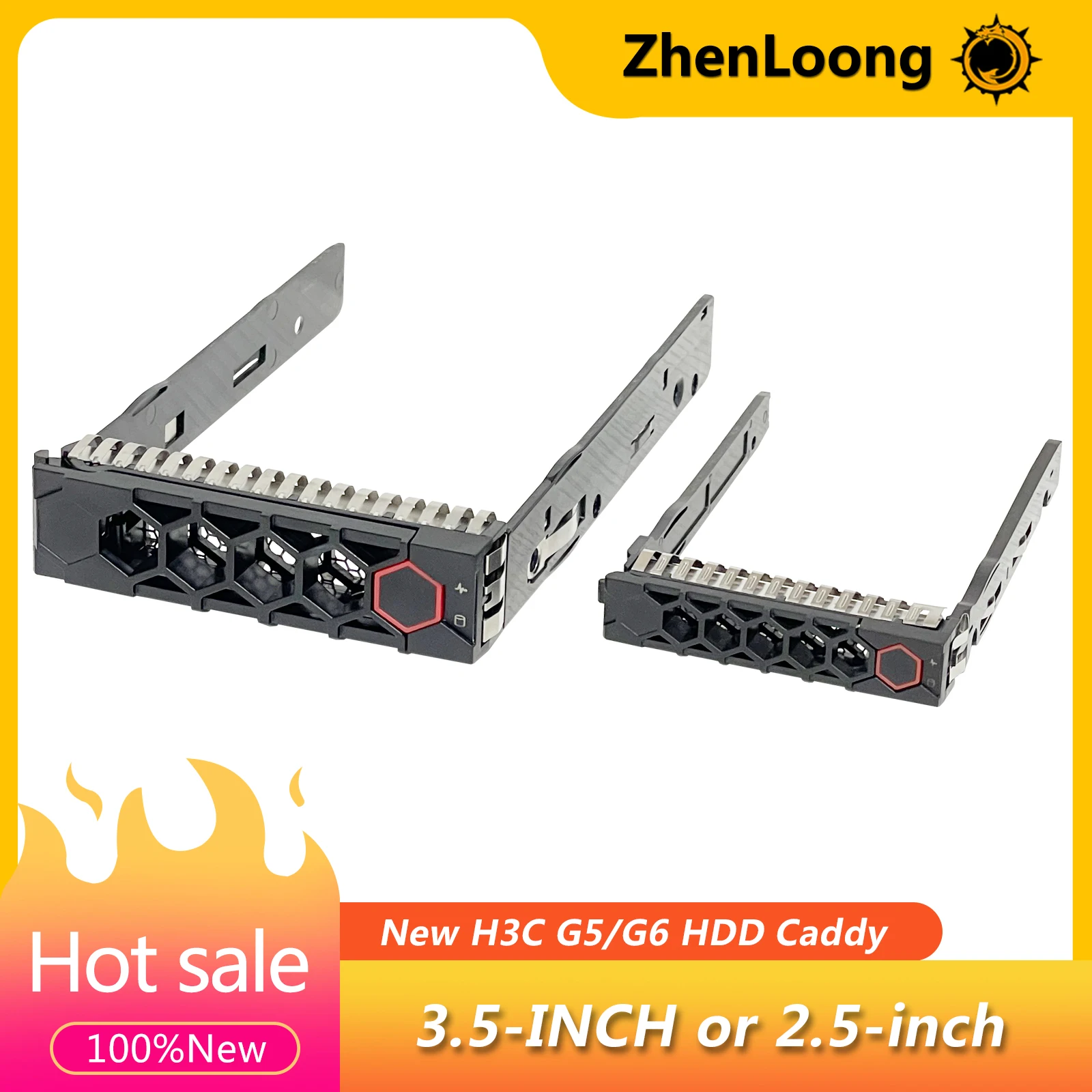 

ZhenLoong 2.5" or 3.5" HDD Tray for HP H3C R2900 R4900 R6900 R2700 R4700 G5 G6 G7 SAS Server Hard Drive Bracket Caddy 3PAR