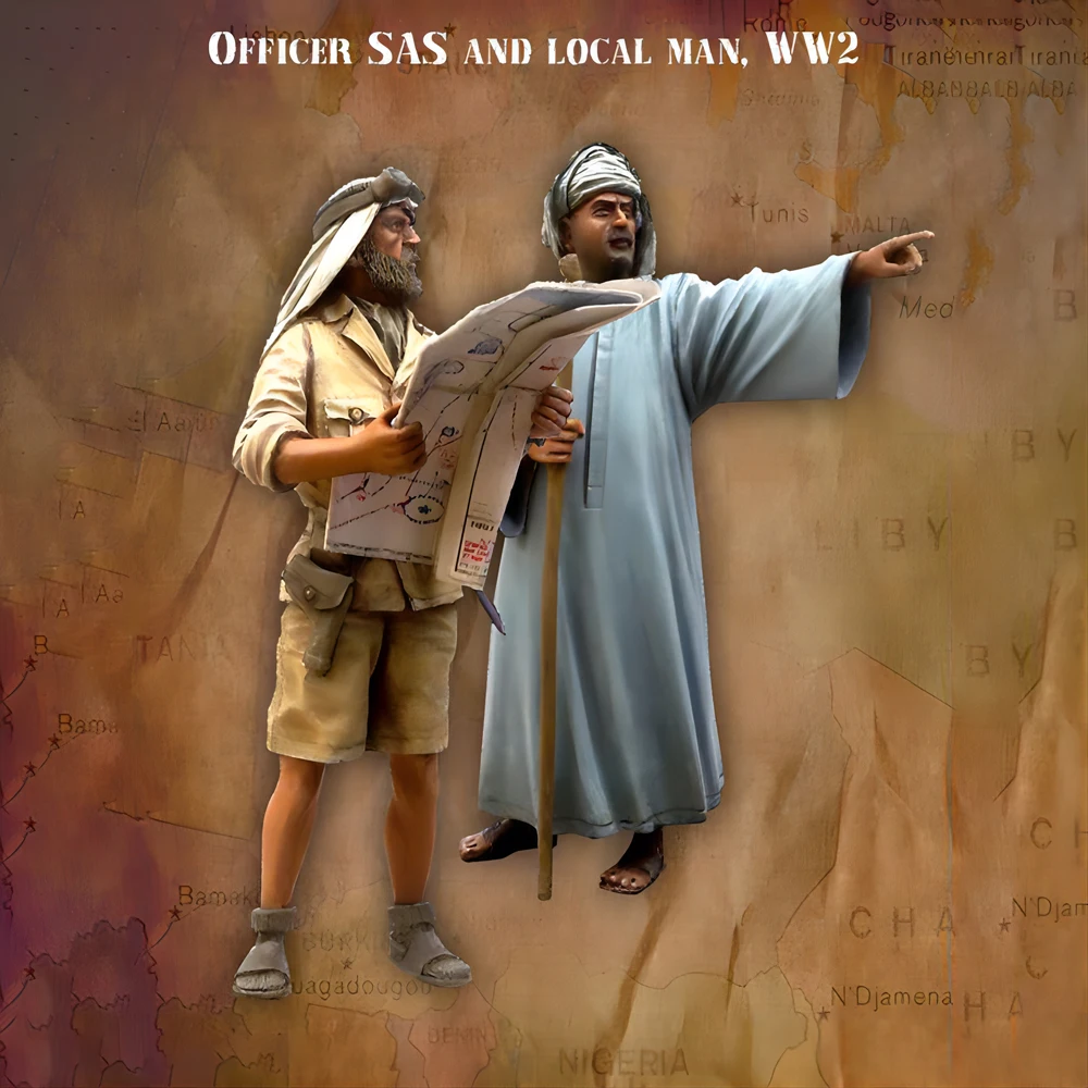 Model Kit History - 1/35 schaalharsmodelbouwset voor poppen - soldaat