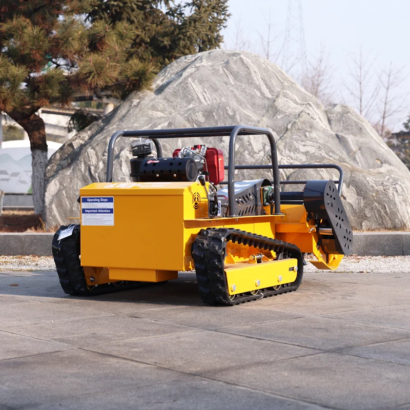 

Customized Small Tracked Automatic flail Mower Commercial Remote Control Simple Design with Farm-Grade Blade for Efficient Lawn
