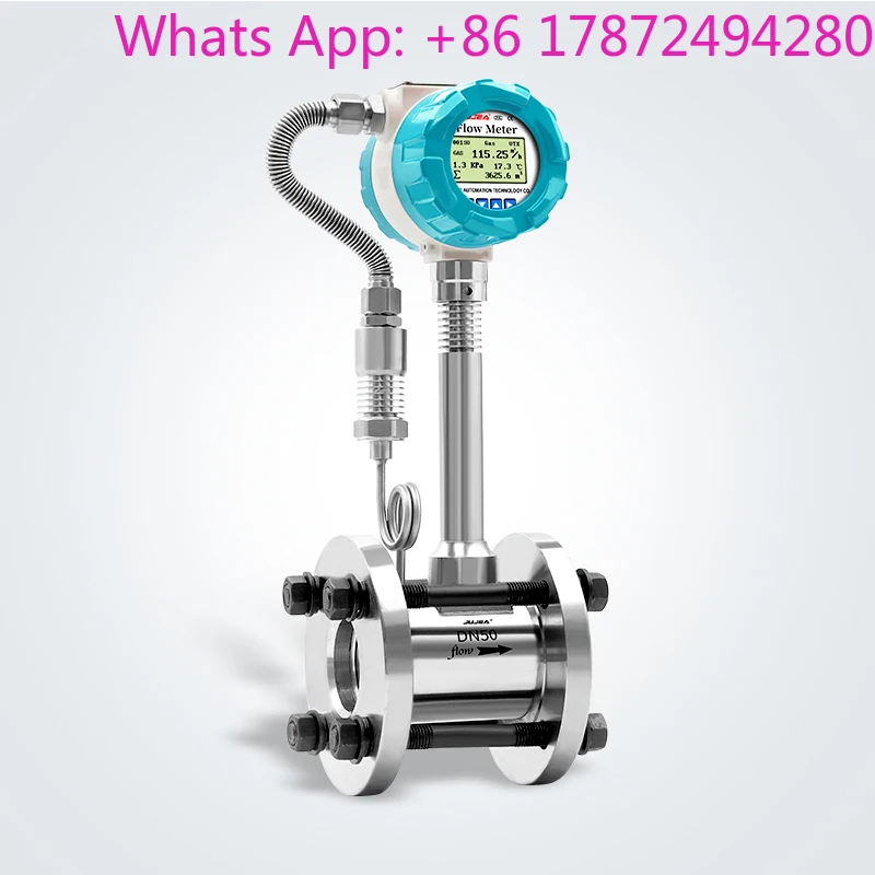 High Precision Digital Air Compressor O2 CO2  Flowmeter Display Steam Flow Meter