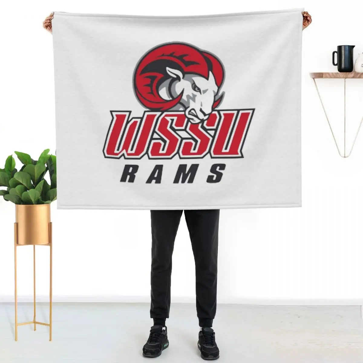 WSSU Rams Red T-Shirt Throw Blanket warm for winter christmas gifts Furry Bed linens Personalized Gift Sofa Throw Blankets